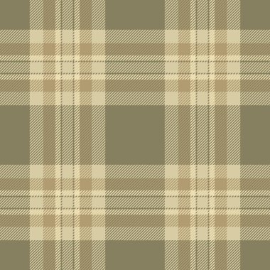 Zarif bej ve zeytin yeşili ekose desenli. Tekstil tasarımı, web sitesi geçmişi veya el işi projeleri için mükemmel.