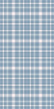 Kusursuz arka plan ekoseli, kırsal kumaş desenli kontrol. Pastel ve beyaz renk paletinde İngiliz tekstil kumaşı dokusu vektörü.