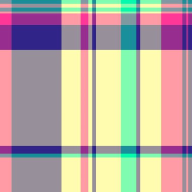 Canlı, geometrik desen. Renkli çizgiler ekoseli bir etki yaratır. Özgeçmiş, tekstil ya da neşeli bir dokunuş gerektiren soyut tasarım projeleri için mükemmel.