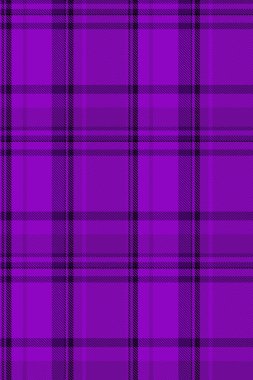 Canlı mor ve siyah ekose desenli. Tekstil tasarımları, giyim ve web siteleri için mükemmel..
