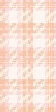 Rahatlama desenli, pürüzsüz, kırsal arka plan tartan kumaşı. Ekose tekstil vektörünü ışık ve deniz kabuğu renk paletinde kapat.