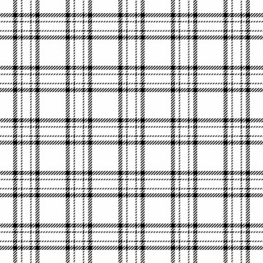 Klasik siyah-beyaz ekose desenli. Moda, geçmiş ve grafik projeleri için zamansız tekstil tasarımı. Çok yönlü ve zarif bir doku..