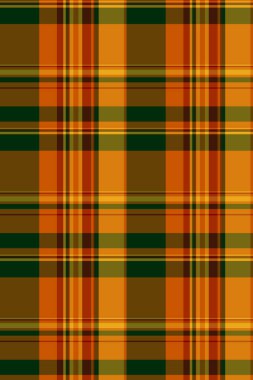 İspanyol vektör arkaplan tartan, yakışıklı, kusursuz tekstil kontrolü. Gurur dokusu ekoseli kumaş turuncu ve kehribar rengi paleti.