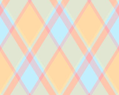 Argyle geometrik eşkenar dörtgenin kusursuz deseni. Harlequin duvar kağıdı tasarımını kontrol et. Web geçmişi için klasik elmas şekilli tekstil malzemesi, baskı kumaşı, kazak, ambalaj kağıdı, hediye kartı, davetiye.