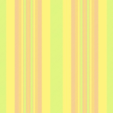 Çizgili dikey kumaş, iç doku tekstil arka planı. Sarı ve yeşil renk paletinde birinci sınıf vektör çizgileri deseni.