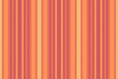 İndirimli vektör deseni, marka çizgili kumaş arka plan. Kısa çizgiler dikey, turuncu ve kırmızı renklerde tekstil..
