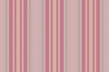 Dutside arka plan vektörü dikey, dış hat desen çizgili kumaş. Gabric kırmızı ve açık renk paletinde kusursuz tekstil dokusunu çiziyor.