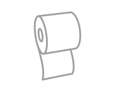 Bir rulo kağıdın basit ve temiz bir çizim çizimi. Başlangıç, süreklilik ve süreçleri temsil etmek için mükemmel.