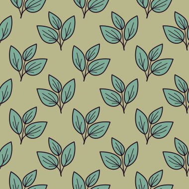 Sönük yeşil arkaplandaki zarif mercan yaprak dalları sakin, pürüzsüz bir şablon oluşturur. Tekstil tasarımı, duvar kağıdı veya web sitesi arkaplanı için mükemmel..