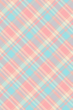 Pastel ekose desenli. Şeftali, nane ve gri renkte yumuşak, narin çapraz çizgiler, sakin bir görüntü yaratır. Tekstil tasarımı, arkaplan veya web sitesi için ideal.