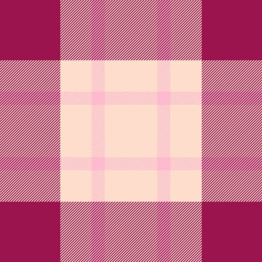 Pembe ve erik renkli çizgili tekstil deseni kareli bir etki yaratıyor. Arkaplan, kumaş tasarımları ya da soyut kompozisyonlar için kullanın. Çok yönlü biçim.