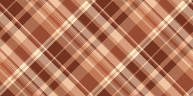 Kahverengi ve bej renkli sıcak ekose desenli. Klasik tartan tasarımı. Geçmişler, dokular, tekstil ya da sonbahar temaları için ideal. Çok yönlü zamansız.