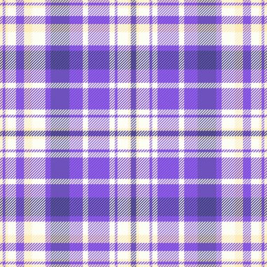 Zarif mor ve kremalı ekose desenli. Tekstil tasarımı, moda, web siteleri ya da karmaşık, dokulu bir arka plana ihtiyaç duyan her proje için mükemmel..