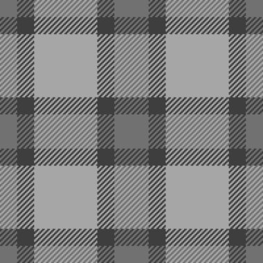 Tek renkli ekose desenli. Grinin tonlarında klasik tartan tasarımı. Özgeçmiş, giyim, tekstil ve tasarım unsurları için ideal. Çok yönlü zamansız.