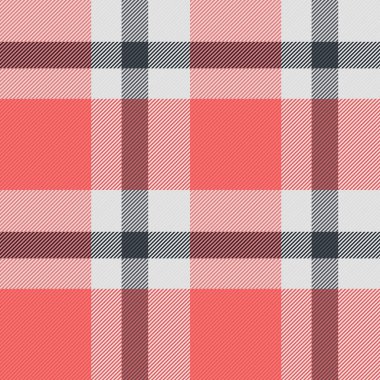 Canlı mercan ve gri ekose desenli. Tekstil tasarımları, moda, web sitesi geçmişi ya da şık ve desenli bir hisse ihtiyaç duyan her proje için mükemmel..