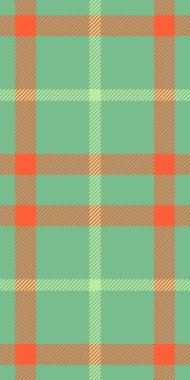 Özelleştirilmiş çek, kusursuz tekstil, günlük ekose vektör dokusu. Zarif tartan kumaş desen arkaplanı yeşil ve kırmızı renk paleti.