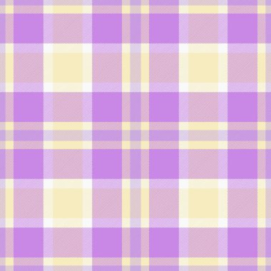 Yumuşak pastel ekose desenli. Lavanta ve soluk sarı rahatlatıcı, çok yönlü bir zemin oluşturur. Tekstil, tasarım projeleri veya dijital sanat için ideal.