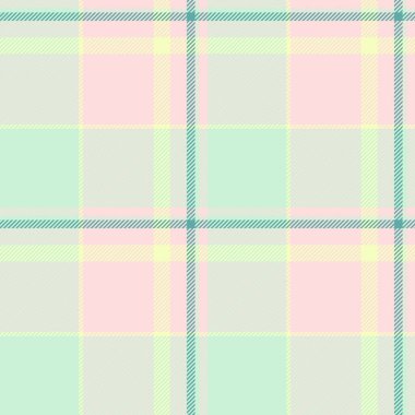 Yumuşak pembe, yeşil ve sarı desenli pastel ekose desenler. Tekstil tasarımı, hatıra defteri veya web sitesi geçmişi için ideal.
