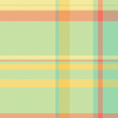 Yumuşak sarı, nane yeşili ve mercan desenli pastel ekose desenler. Tekstil tasarımı, ilkbahar modası ve neşeli markalar için ideal. İnce doku görsel ilgi ekliyor.