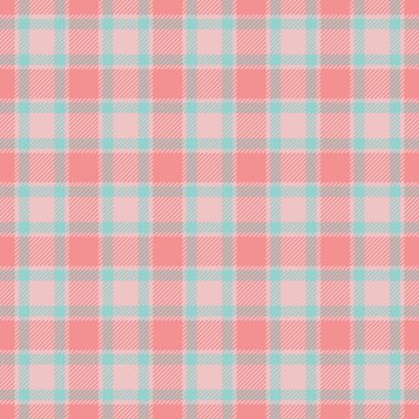 Nefis pastel pembe ve nane yeşili ekose desenli. Tekstil tasarımı, hatıra defteri ya da web sitesi geçmişi için mükemmel.