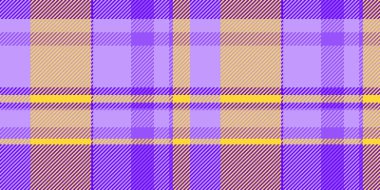 Canlı mor ve sarı ekose desenli. Tekstil tasarımı, web sitesi geçmişi veya moda projeleri için mükemmel.