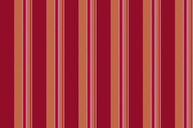 Çiziksiz çizgiler, halı vektörü dikey tekstil. Httire kumaş desen arka plan dokusu kırmızı ve kehribar renk paleti ile.