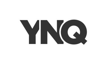 YNQ logo tasarım şablonu güçlü ve modern kalın metinlerle. Basit ve minimal tipografi içeren ilk tabanlı vektör logosu. Modayı takip eden şirket kimliği markalar için ideal..