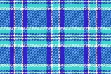 Canlı deniz mavisi ve mavi ekose desenli. Tekstil tasarımı, web sitesi geçmişi veya moda projeleri için mükemmel.