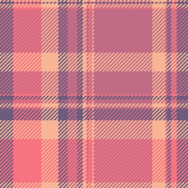 Şeftali, gül ve leylak renginde ince pastel ekose desenli. Tekstil tasarımı, moda, web sitesi geçmişi veya koleksiyon kitabı projeleri için mükemmel.
