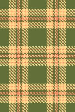 Sönük şeftali ve zeytin yeşili ekose desenli ılık sonbahar deseni. Sonbahar modası, ev dekorasyonu ya da tekstil tasarımı için mükemmel. İnce doku ve tekrarlayan tasarım samimi ve davetkar bir his yaratır..