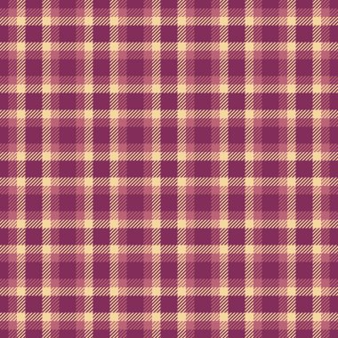 Sıcak erik ve bej tonlarında klasik ekoseli ekose desenli. Tekstil, moda ve rahat arka planlar için çok yönlü. Mevsimlik tasarımlar ve el sanatları için kullan.