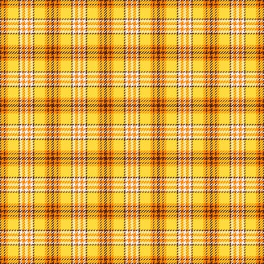 Canlı sarı, turuncu ve beyaz ekose desenli. Tekstil tasarımı, moda veya web sitesi geçmişi için mükemmel.