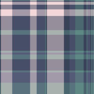 Modern kontrol dokusu pürüzsüz, ekose arka plan tartanı. Mavi ve gri renk paletinde vektör desenli tekstil kumaşını göster.