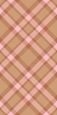 Asgari ekose vektör dokusu, uzun arkaplansız kontrol. Yorgan tekstil desenli turuncu kumaş ve açık renk paleti.