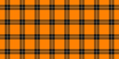 Canlı vektör desenli tekstil, golf arka planı kusursuz kontrol. Lüks ekose kumaş turuncu ve parlak renk paleti..