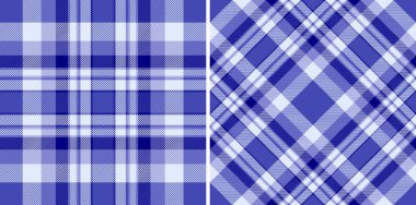 Klasik mavi ve beyaz ekose desenler, tekstil tasarımı, giysisi ya da ağ arka planı için mükemmel..