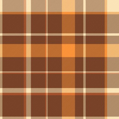 Kahverengi, turuncu ve bej tonlarında sıcak ekose desenli. Çok yönlü doku arka planlar, tekstil ve mevsimlik tasarımlar için mükemmel. Samimi, klasik his..