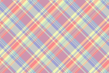 Şablon kumaş vektörü, kanepe dokusu ekose kumaşı kontrol ediliyor. Işık ve pastel gri renk paletinde yumuşak, pürüzsüz tartan kontrol arkaplanı.