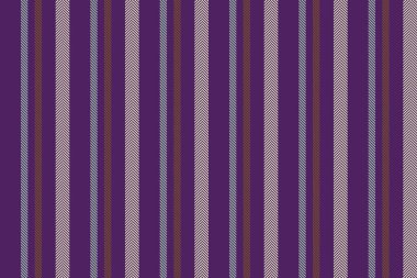 Parment desenli kumaş, eşsiz çizgiler dikey tekstil. Mor ve açık renk paletinde Salm vektörsüz arkaplan çizgisi.