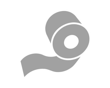 Basit gri rulo simgesi minimalist tasarım, web siteleri, uygulamalar ya da modern estetik gerektiren sunumlar için mükemmel. Süreklilik, akış veya süreci temsil eder.