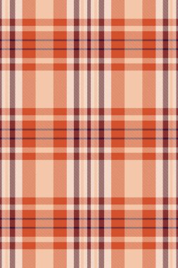 Zarif şeftali ve yanmış turuncu ekose desenli. Tekstil tasarımları, web sitesi geçmişi veya sonbahar temalı projeler için mükemmel.