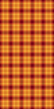 Sıcak portakallar ve koyu kırmızılar içinde canlı sonbahar ekoseli desen. Düşmüş tasarımlar, tekstil veya web sitesi geçmişi için mükemmel.