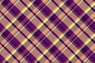 Kabilesel kusursuz kontrol geçmişi, uzun desenli ekose kumaş. Kırmızı ve pembe renk paletinde çıplak vektör tartan desenli tekstil.