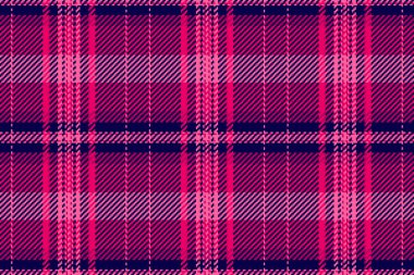 Canlı pembe ve ekose desenli. Klasik tartan tasarımı ve modern bir kıvrım. Arkaplan, tekstil ya da projenize stil katmak için mükemmel..