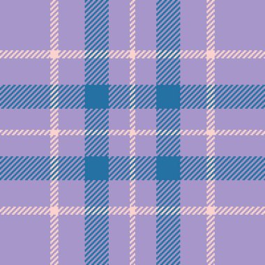 Leylak ve deniz mavisi renginde zarif pastel ekose desenli. Tekstil tasarımı, moda, web sitesi geçmişi ve kırtasiye için mükemmel..
