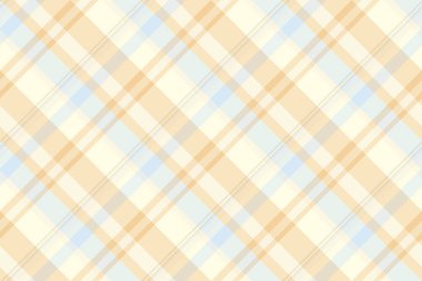 Sevimli kumaşsız ekose kumaş, kırsal kontrol vektör tartan. Işık ve beyaz renk paletinde Geometrik tekstil dokusu arkaplan deseni.