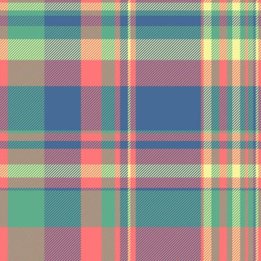 Canlı pastel ekose desenli. Tekstil tasarımı, moda veya web sitesi geçmişi için mükemmel. Bu neşeli, pürüzsüz doku bahar ve yaz hislerini uyandırıyor..