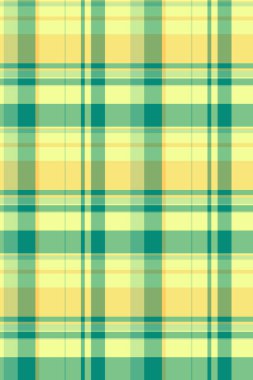 Aşağı desenli kumaş dokusu, tekrar eden arka plan ekose vektörü. Kapalı alanda yeşil ve limon rengi paletlerle renksiz tekstil tartanı kontrol et.