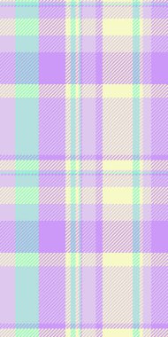 Tartan geçmişini, görkemli tekstil ekoseli kumaşı çapraz kontrol et. Işık ve menekşe renk paletinde vektör dokusunu sakinleştir.