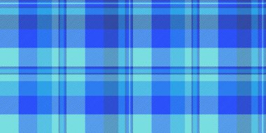 Canlı mavi ve turkuaz ekose desenli. Tekstil tasarımı, moda, web sitesi geçmişi ya da yaz tatiline ihtiyaç duyan her proje için mükemmel..